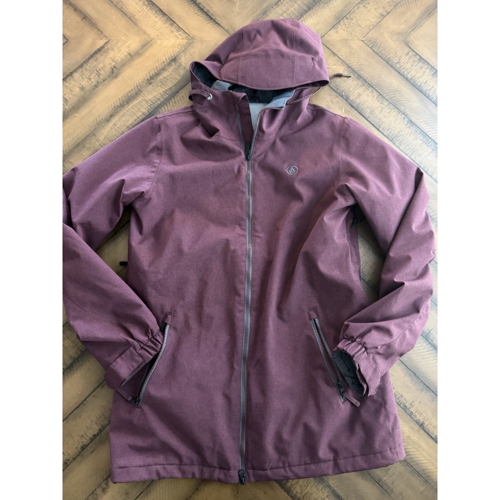 VOLCOM MENS MAGNUM INSULATED BOARDING JACKET PLUM SIZE XL LONG